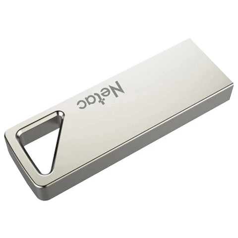 Флеш-диск 16GB NETAC U326, USB 2.0, металлический корпус, серебристый,