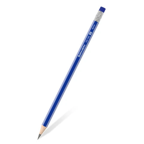 Набор карандашей чернографитных BRAUBERG "GX-100" 4 шт., HB, с