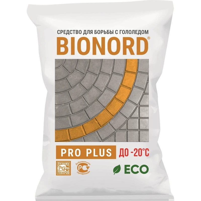 Реагент противогололедный Bionord Pro Plus до -20С 23кг.