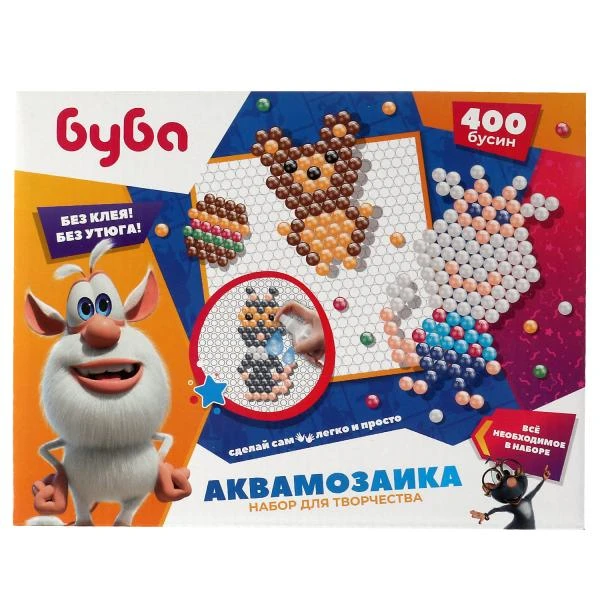 Набор для детского творчества БУБА аквамозаика 400 бусин MultiArt
