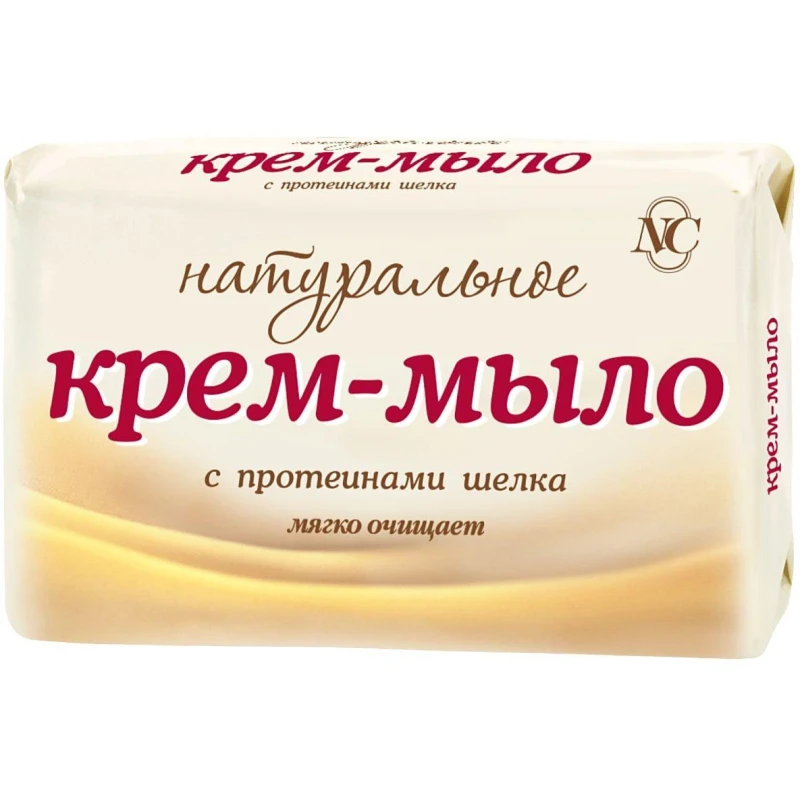 Мыло туалетное крем Невская Косметика Натуральное/шелк 90г