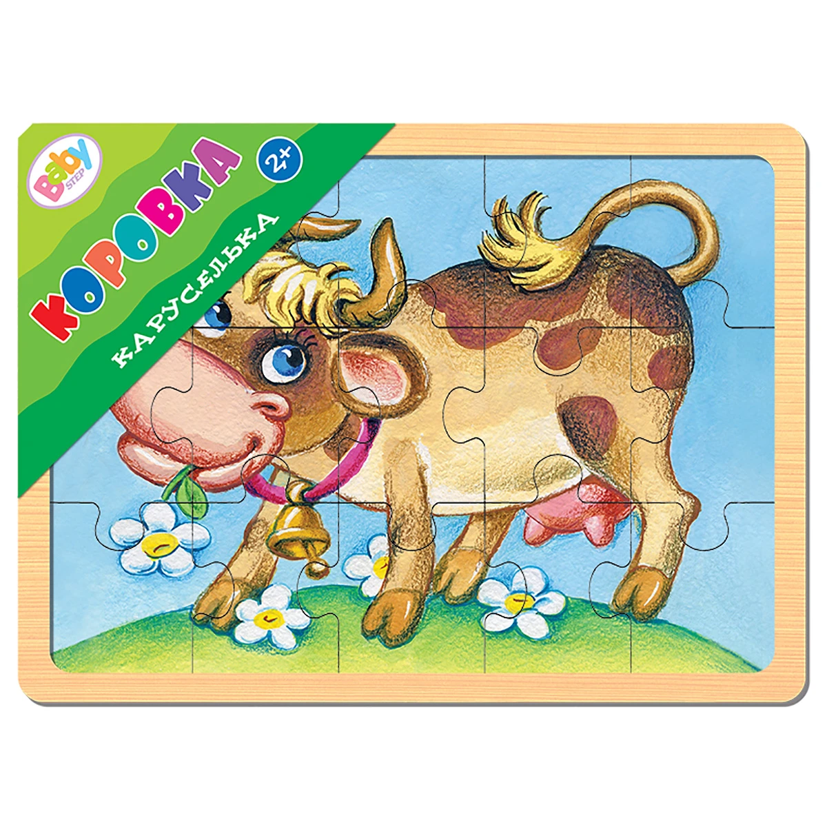 Арт.89032 Игра из дерева "Каруселька. Коровка" (Baby Step)