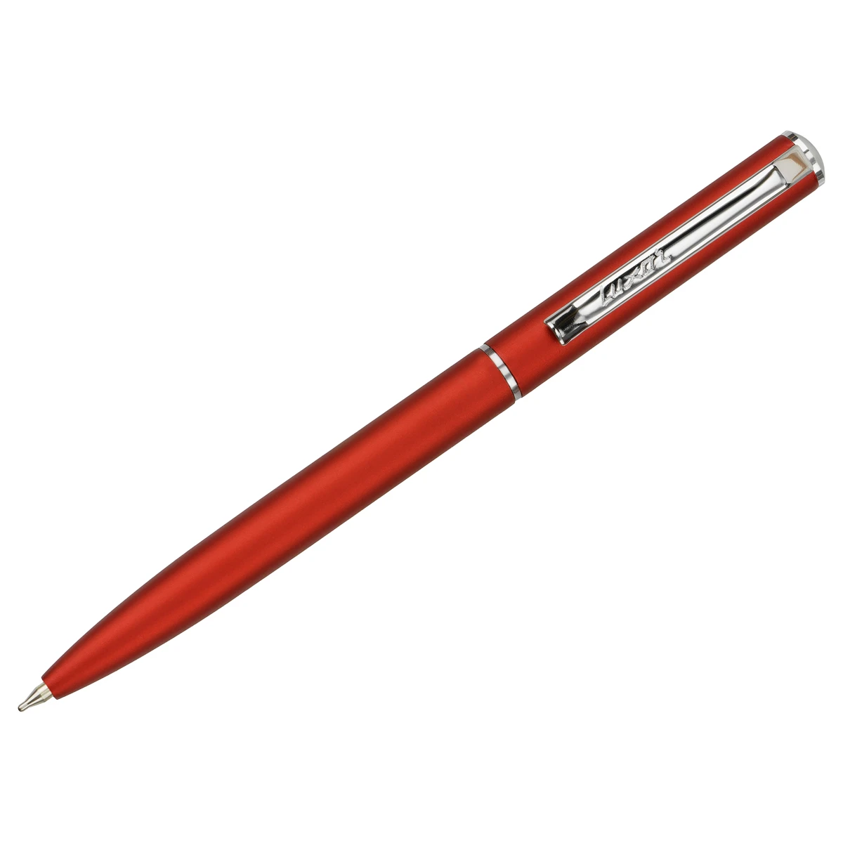 Ручка шариковая Luxor "New Premier" синяя, 0,7мм, корпус бордо/хром,