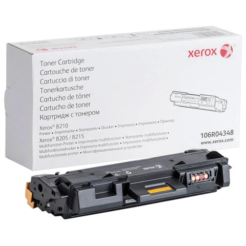 Тонер-картридж XEROX (106R04348) для B205/B210/B215, оригинальный, ресурс 3000