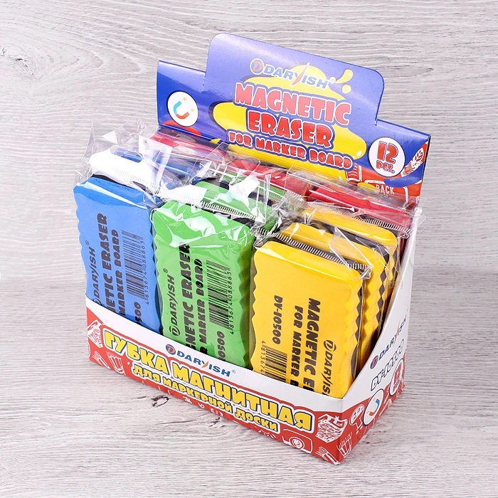 Губка стирательная для доски магнитная 12,8*6см Губка стирательная для доски магнитная 12,8*6см