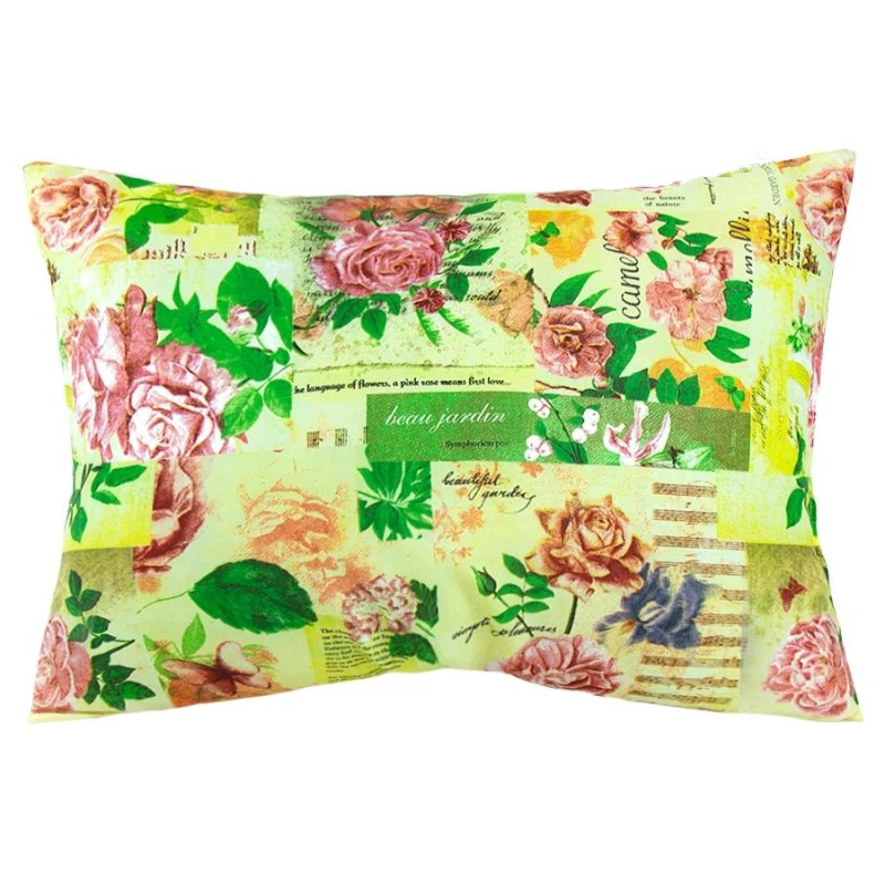 Подушка 50х70 см Эконом (иск.леб.пух/лавсан ПЭ 100%) ассорти