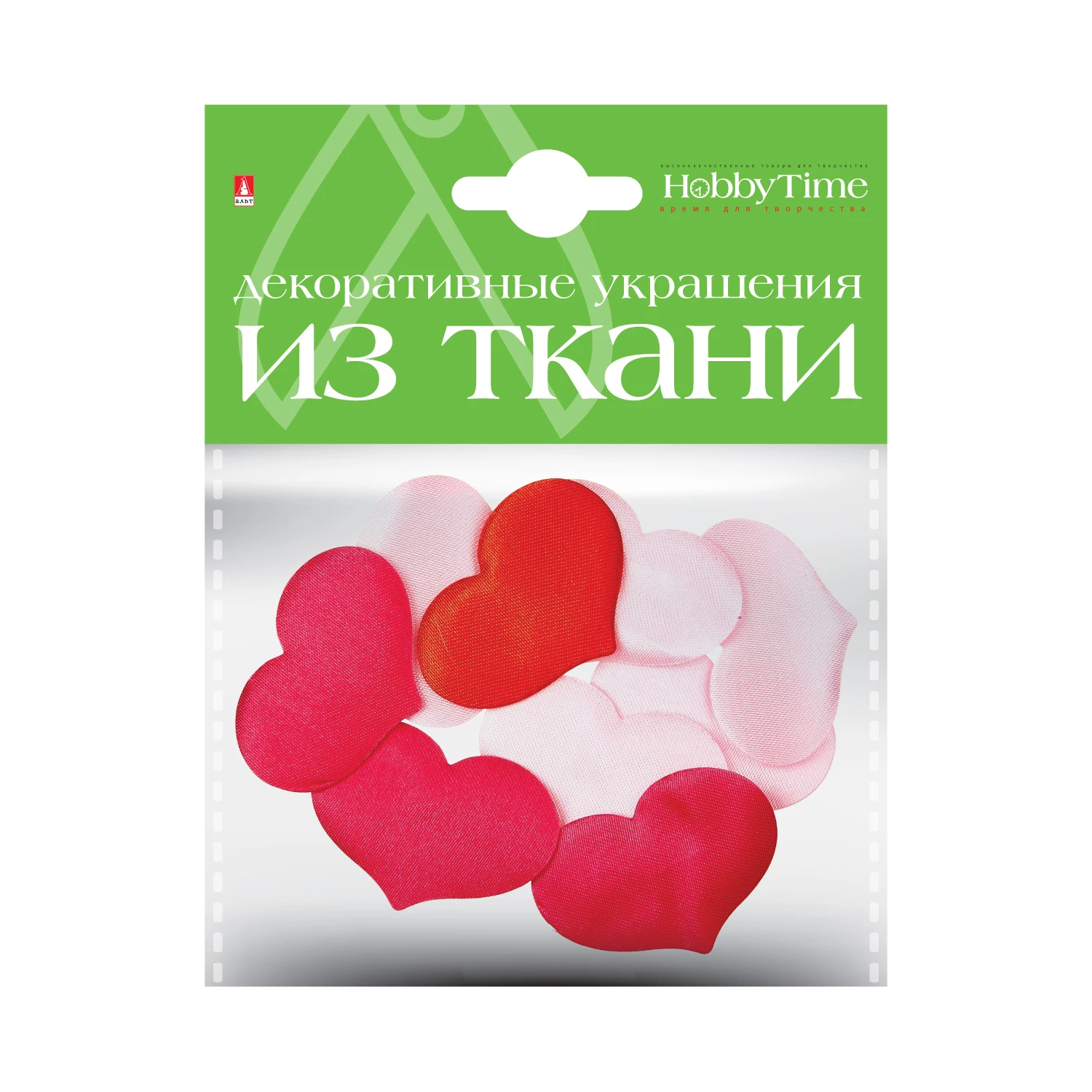 Сердечки из ткани