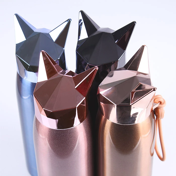 Бутылка-термос для воды 300мл "Кот" цвет ассорти Бутылка-термос для воды 300мл "Кот" цвет ассорти