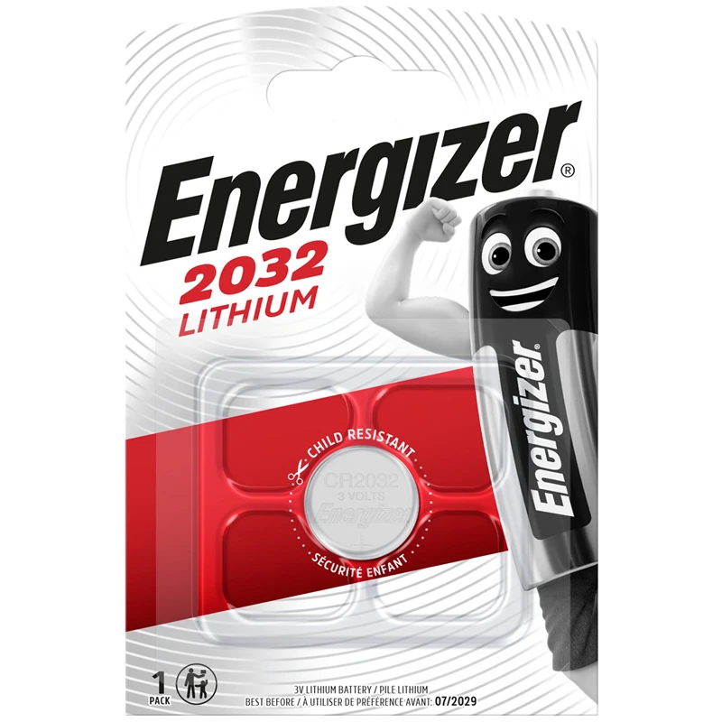 Батарейка Energizer CR2032 3V литиевая, 1BL