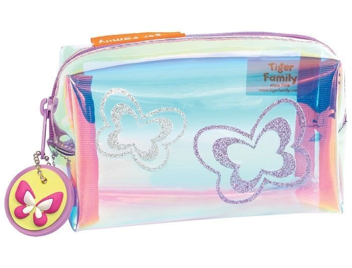 Пенал-косметичка FUN TIME СВЕРКАЮЩИЕ БАБОЧКИ 7х12х7 см ПВХ молния Пенал-косметичка FUN TIME СВЕРКАЮЩИЕ БАБОЧКИ 7х12х7 см ПВХ молния