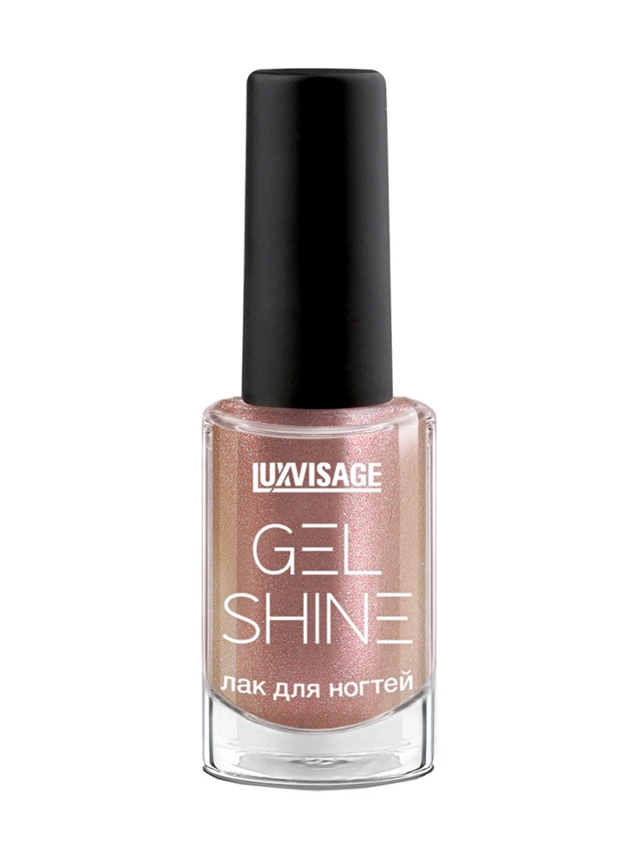 LUXVISAGE ЛАК для ногтей GEL SHINE тон 104 (Бежевый с Розовым перламутром) 9г,