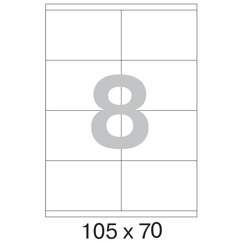 Этикетки самоклеящиеся Office Label 105х70 мм/8 шт. на листе А4  100 листов