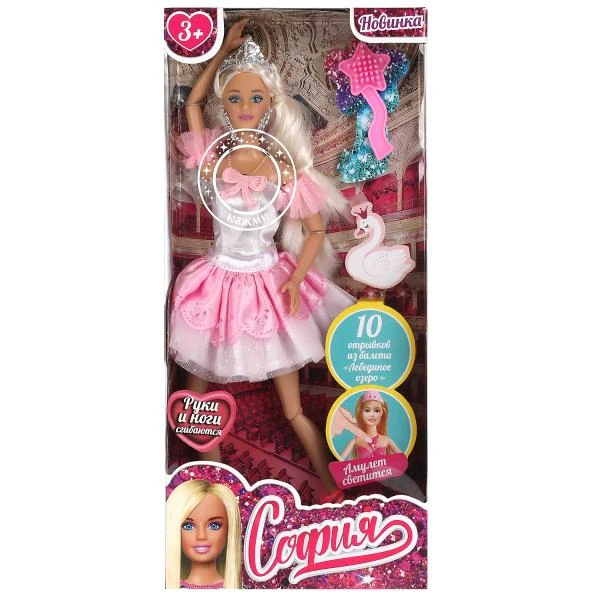 Кукла 29 см София балерина, озвуч 10 отр из балета "лебединное озеро",