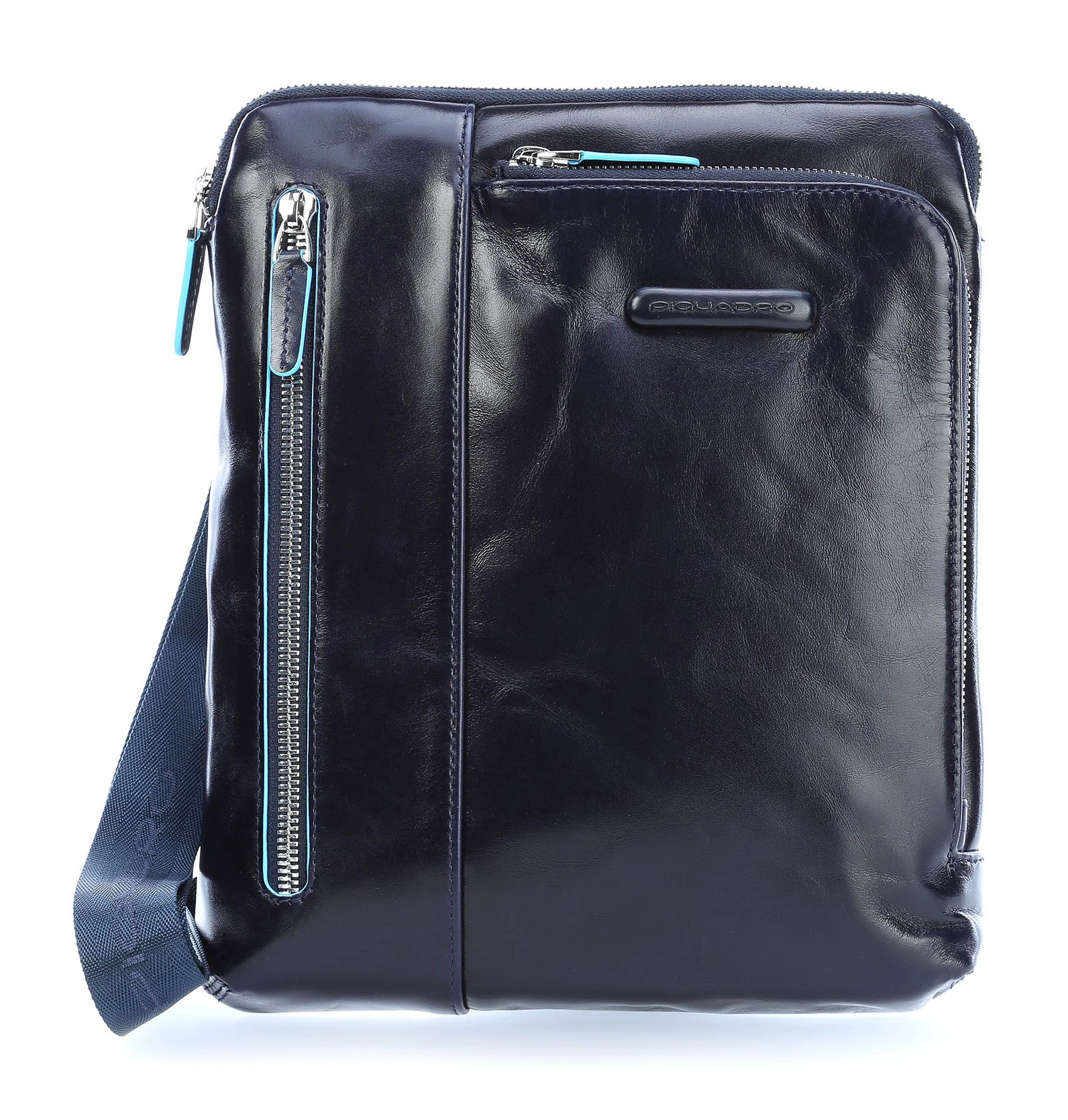 Сумка Piquadro Blue Square, синяя, 21,5x24,5x5 см