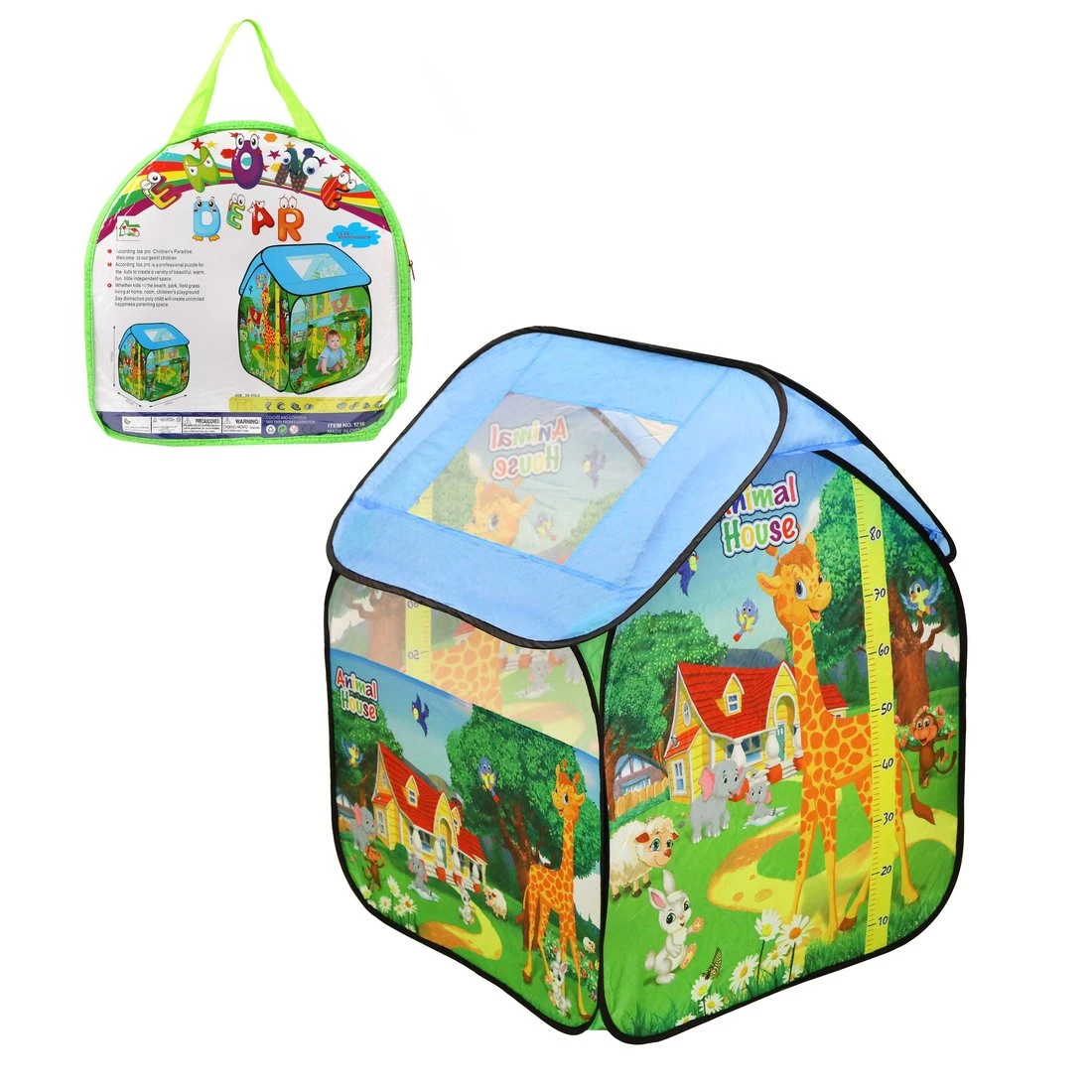 Палатка игровая, размер 85*82*105см, сумка на молнии Палатка игровая, размер 85*82*105см, сумка на молнии