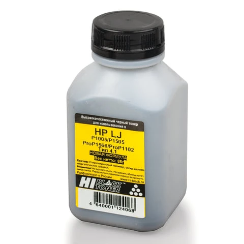 Тонер HI-BLACK для HP LJ P1005/1006/1102/1505/1566, фасовка 85 г, 201040855 Тонер HI-BLACK для HP LJ P1005/1006/1102/1505/1566, фасовка 85 г, 201040855