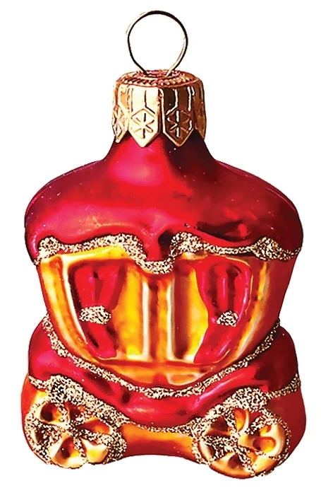 Ёлочное украшение "Карета", без упаковки h-6см