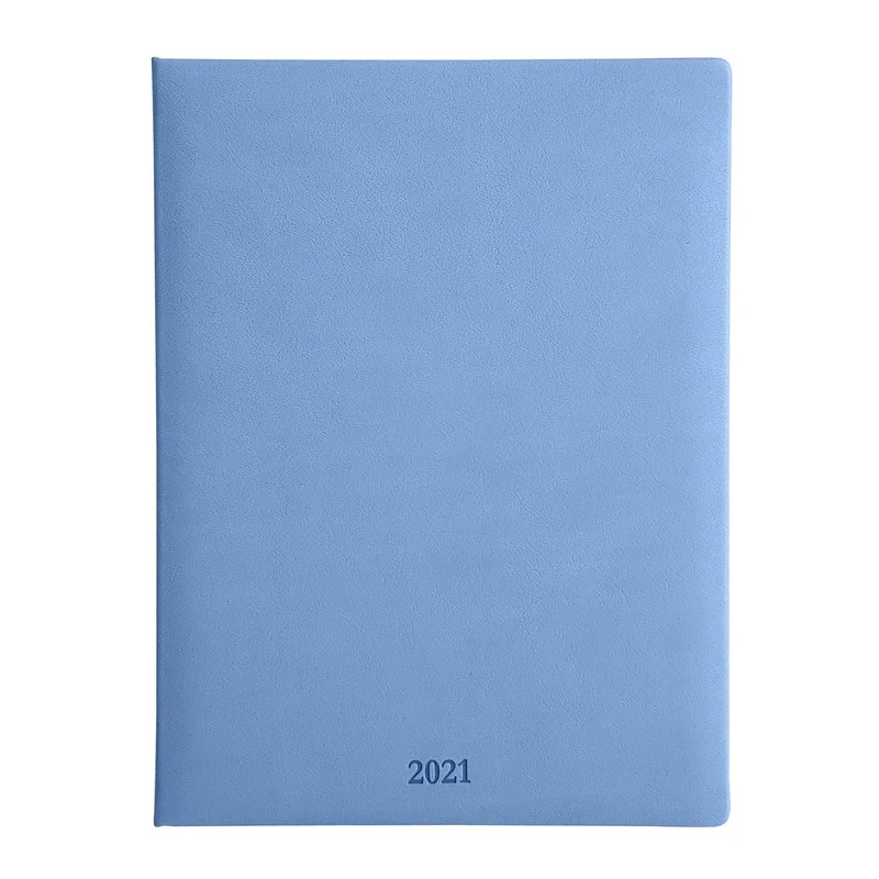 Еженедельник датированный 2021, синий, 19х25см, 88л, Vienna AZ1002emb/blue