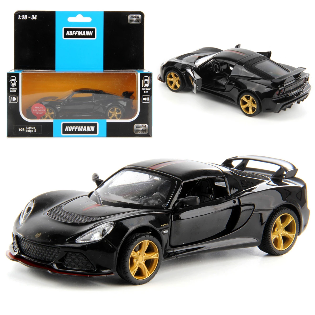 Машина металлическая Lotus Exige S 1:28, звук/свет, двери откр., инерция  купить оптом, цена от 553.50 руб. 4680448459873