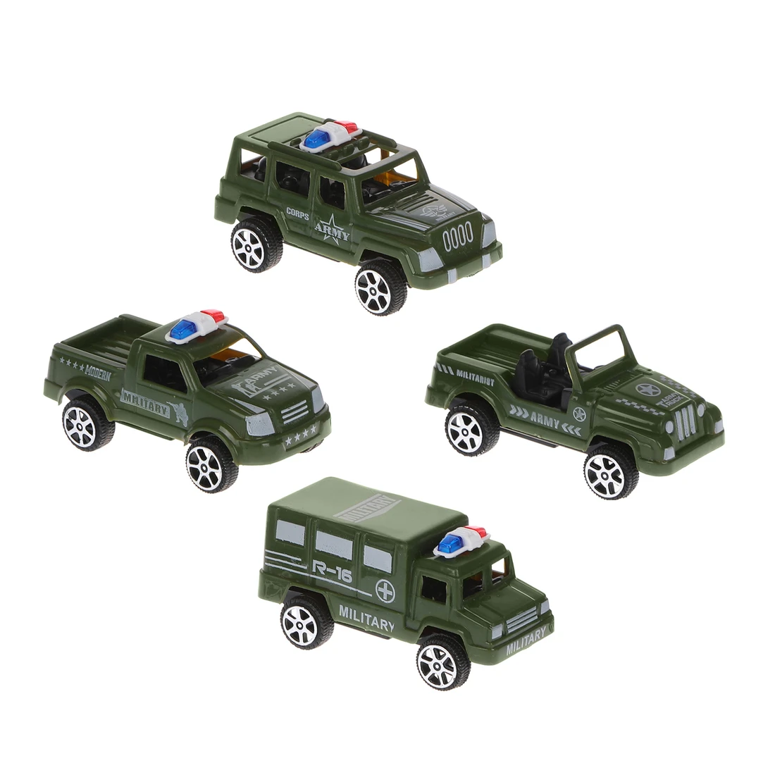 Игровой набор Военный, в комплекте машины инерционные 4шт.