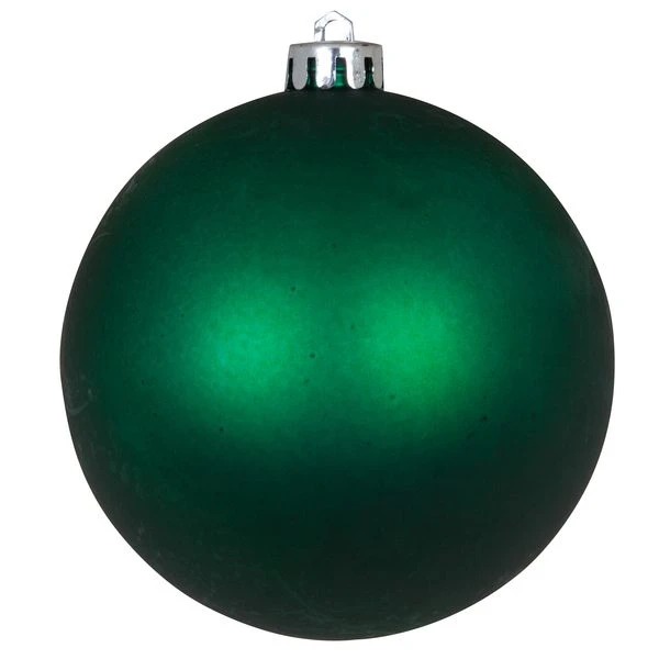 Новогодний шар, пластик, матовый, d=10см., 1шт. в пакете, зеленый. ЕК0413