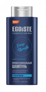 VILSEN EGOIST Шампунь мужской для волос с ПРОТЕИНАМИ «Deep Strength» 400мл/18шт