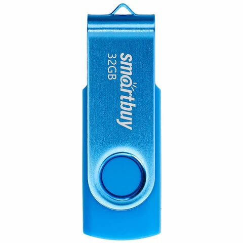 Флеш-диск 32 GB SMARTBUY Twist USB 2.0, синий, SB032GB2TWB