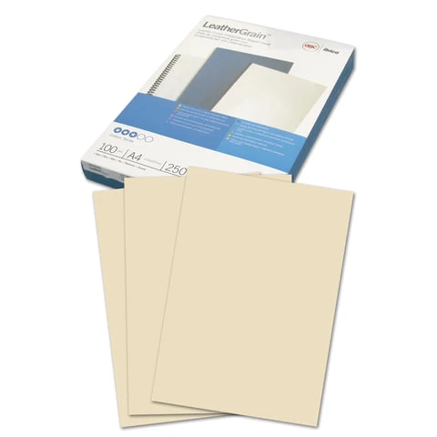 Обложки картонные для переплета А4, КОМПЛЕКТ 100 шт., тиснение под кожу, 250