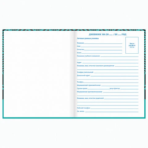 Дневник 1-11 класс, 40 л., твердый, BRAUBERG, глянцевая ламинация,