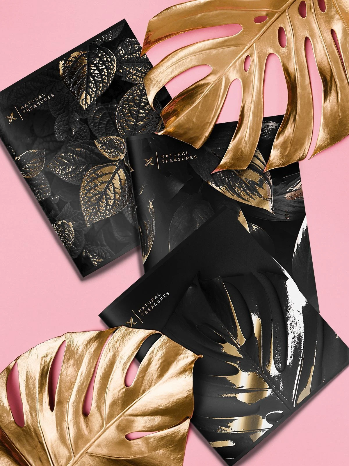 Тетрадь 48 л. кл. скреп. LOREX GOLDEN TOUCH А5 мел. карт. soft touch фольга офс.