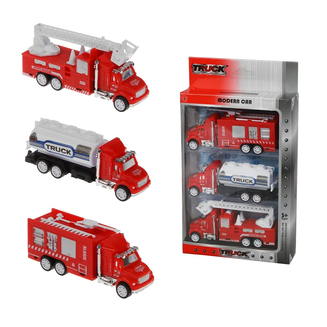 Игровой набор Пожарный грузовые машины инерционные 3шт.