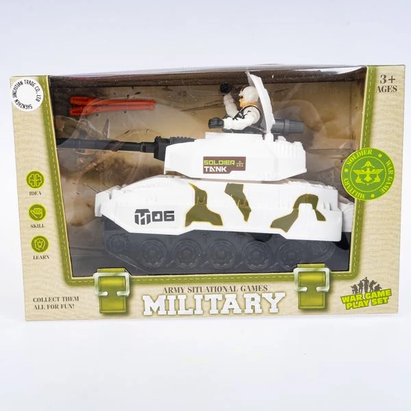 Игровой военный набор MILITARY (фигурка солдата, танк, снаряды)