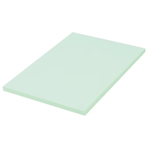 Бумага цветная BRAUBERG, А4, 80 г/м2, 100 л., пастель, зеленая, для офисной