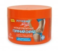 Floresan Fitness body Горячий СКРАБ для тела АНТИЦЕЛЛЮЛИТНЫЙ, 500мл. арт.Ф-215