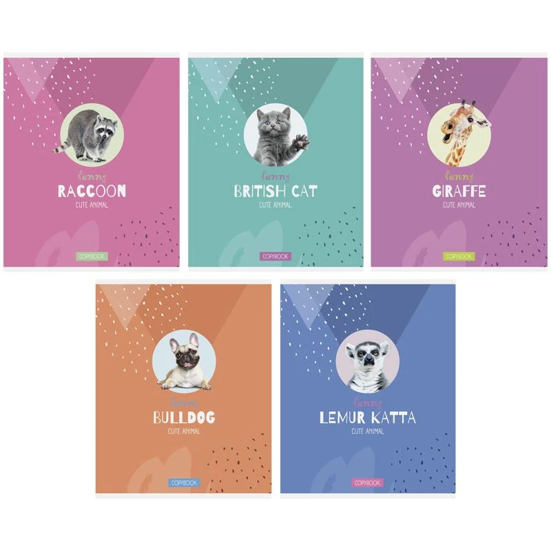 Тетрадь 48л., А5, клетка ArtSpace "Питомцы. Cute animal", эконом. Тетрадь 48л., А5, клетка ArtSpace "Питомцы. Cute animal", эконом.