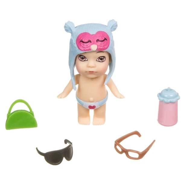 Набор игровой Bondibon куколка OLY в шапочке-ушанке с животным и аксессуарами в