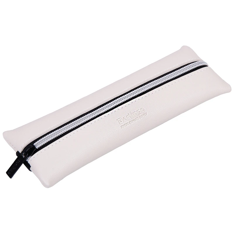 Пенал 1 отделение, 200*70 Berlingo "Original white", экокожа