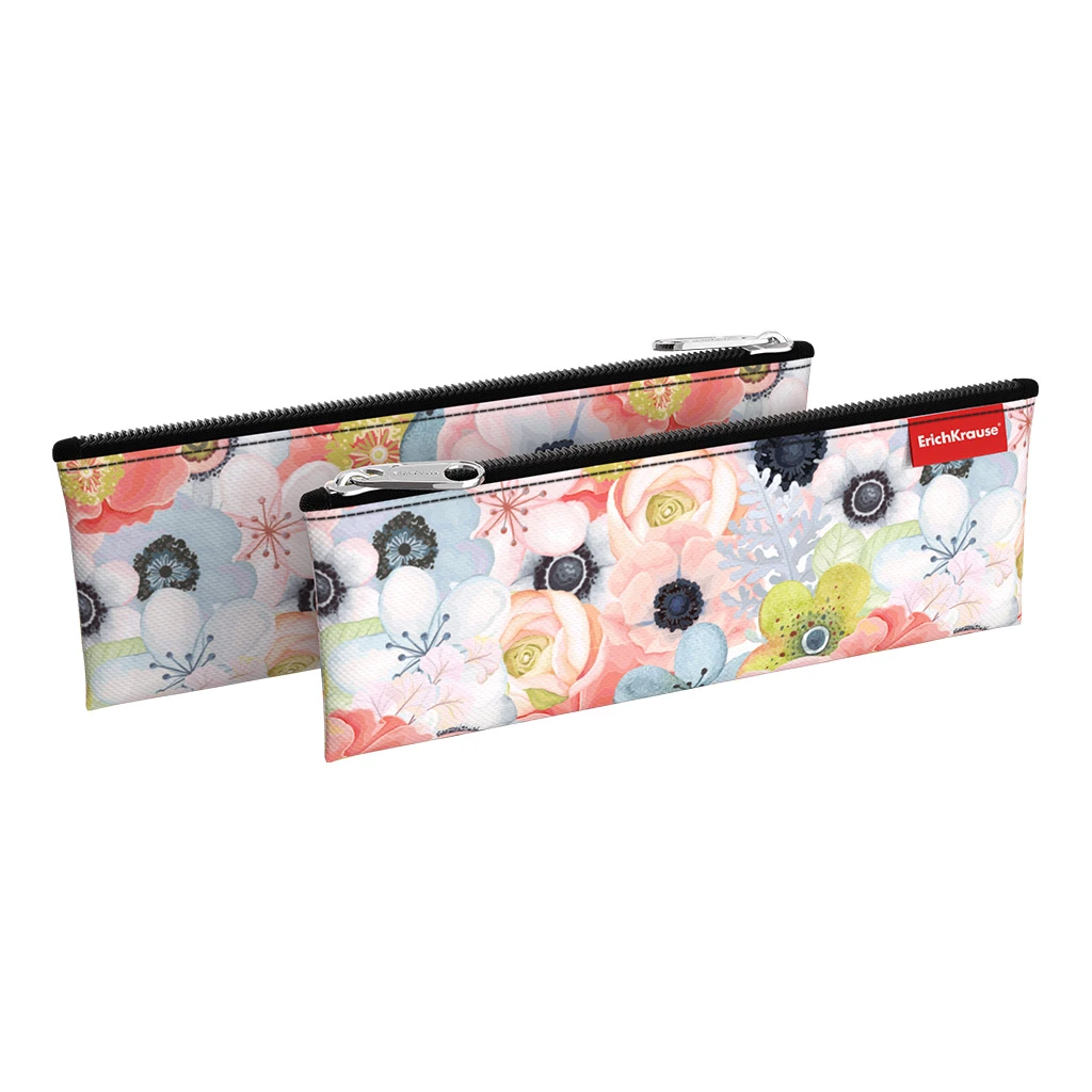 Пенал конверт Erich Krause 220х90мм Flower Cocktail