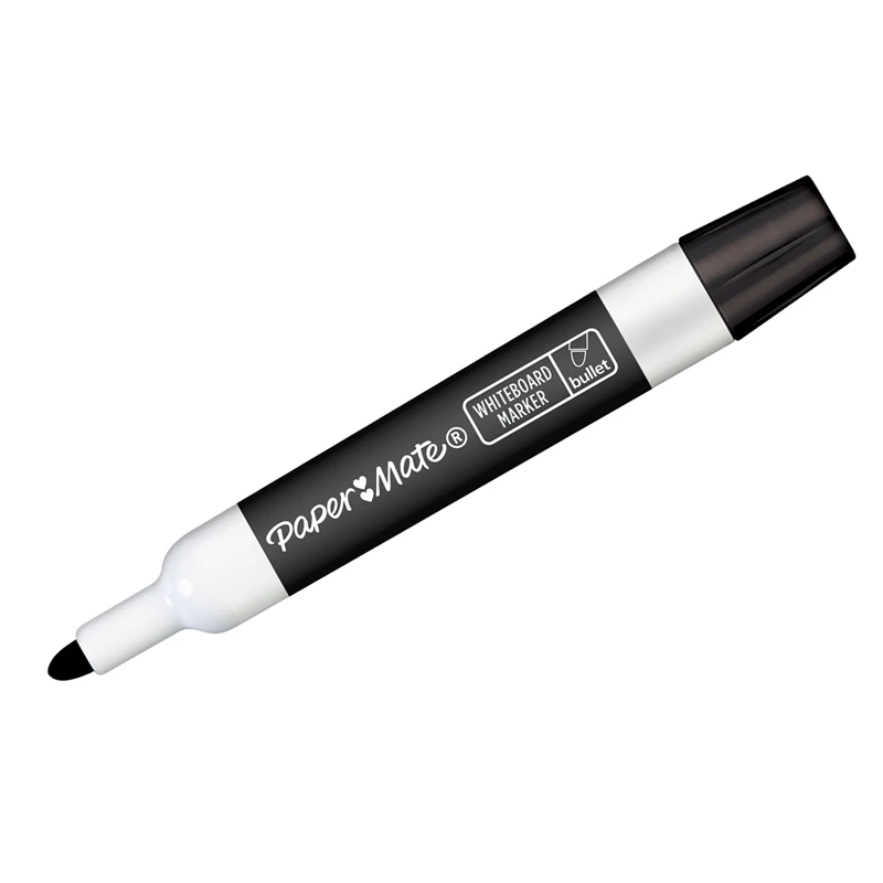 Маркер для белых досок Paper Mate "White board", черный, пулевидный,