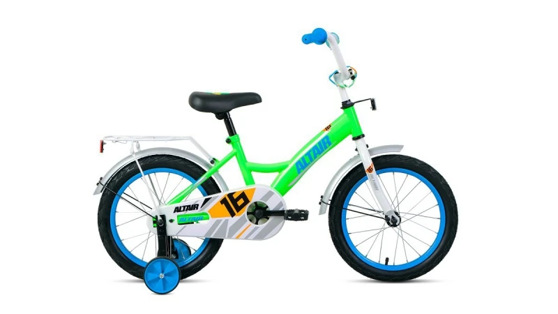 Велосипед 16" FORWARD ALTAIR KIDS 2020-2021 яркий/зеленый/фиолетовый