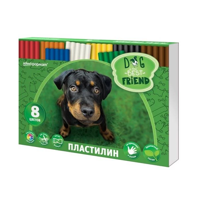 Пластилин ЛУЧШИЕ ДРУЗЬЯ 8 цв. 120 г. ПЛ8-ЛД Пластилин ЛУЧШИЕ ДРУЗЬЯ 8 цв. 120 г. ПЛ8-ЛД