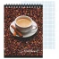 Блокнот 13*18см 48л "Кофе" на гребне плотность 55гр/м2