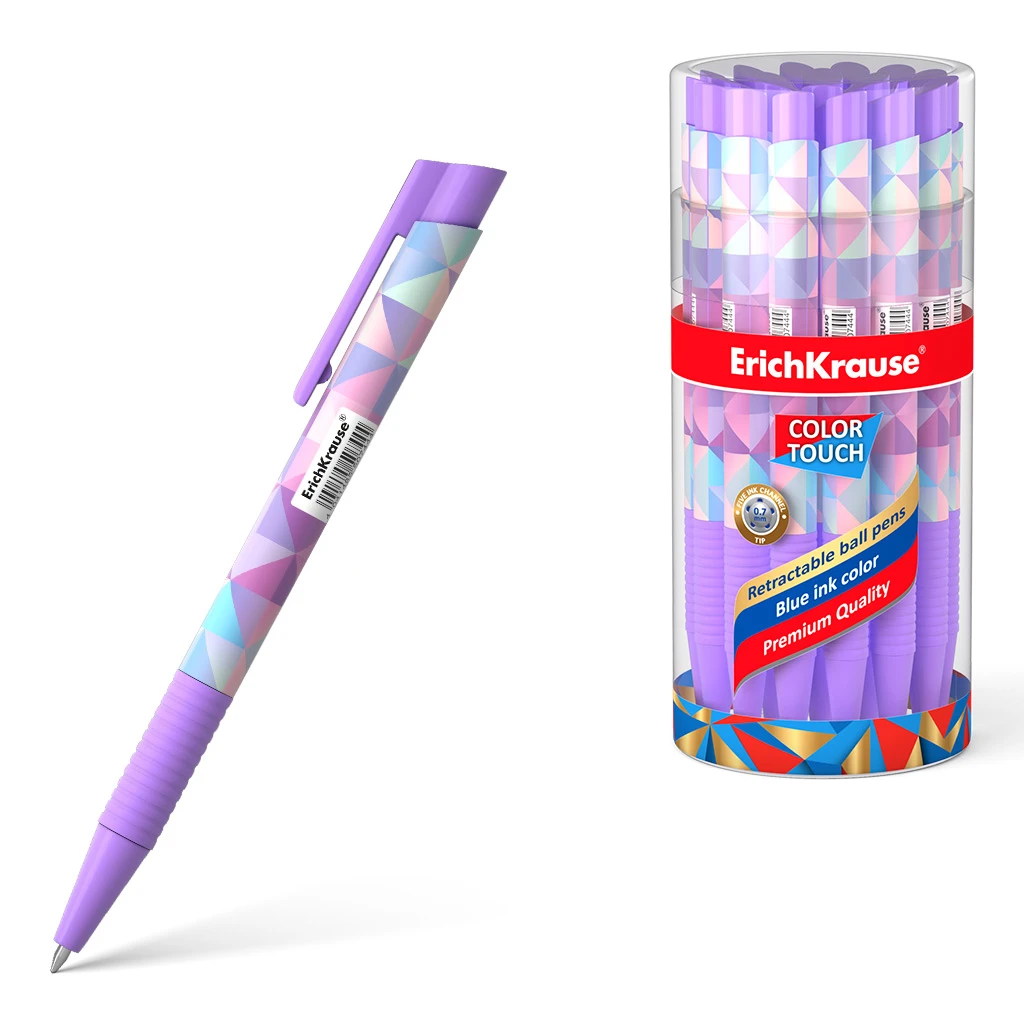 Ручка шариковая автоматическая ErichKrause® ColorTouch® Magic Rhombs, цвет
