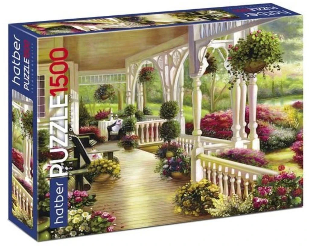 Пазлы 1500 А1ф 830х580мм Premium Летняя веранда