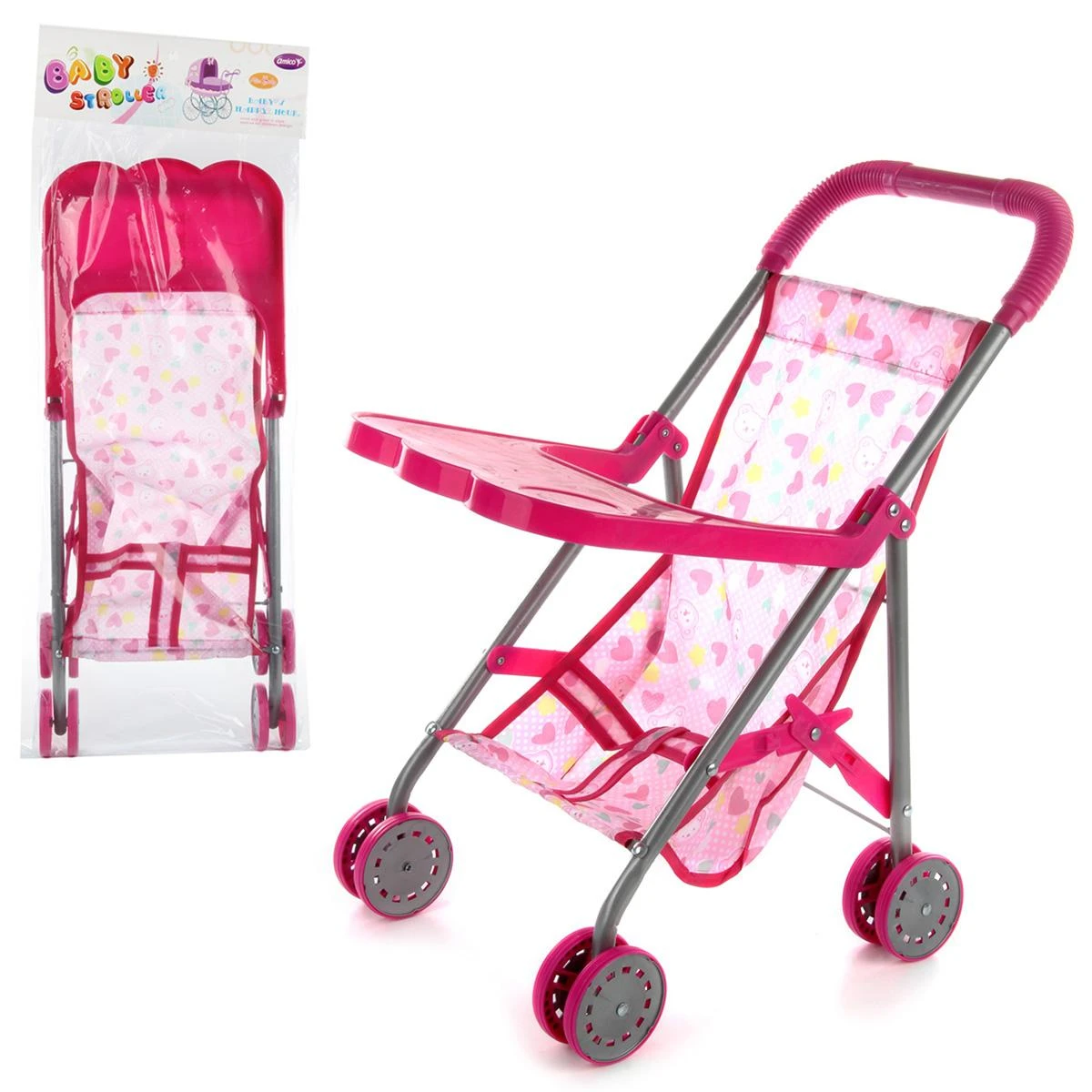 Коляска 42*25.5*45см., пластик Коляска 42*25.5*45см., пластик