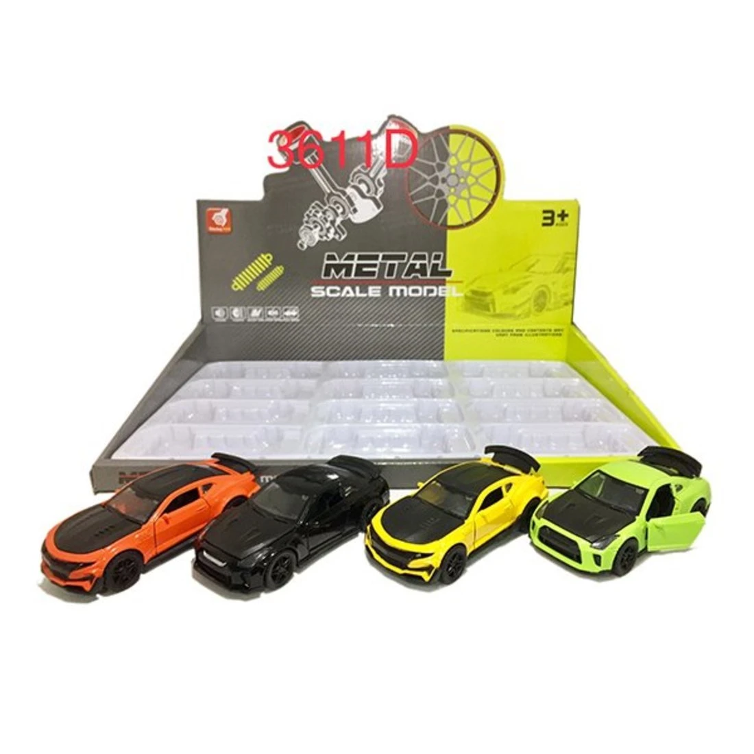 Машина металлическая, инерционная, в ассортименте