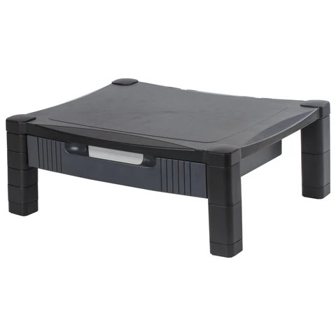 Подставка для принтера или монитора BRAUBERG, с 1 полкой и 1 ящиком, 430х340х164