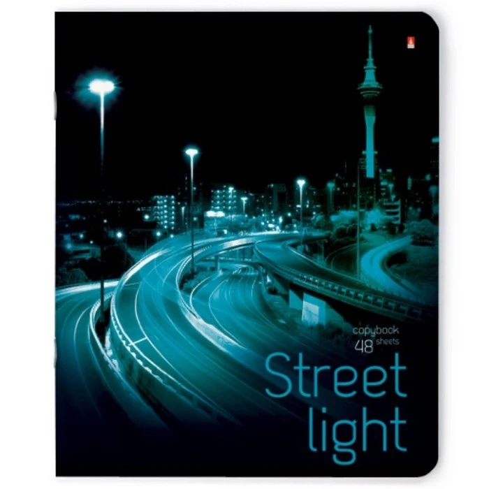 Тетрадь 48 листов в клетку "Ритм мегаполиса", обложка мелованный