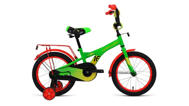 Велосипед 16" FORWARD CROCKY 2019-2020 зеленый/желтый