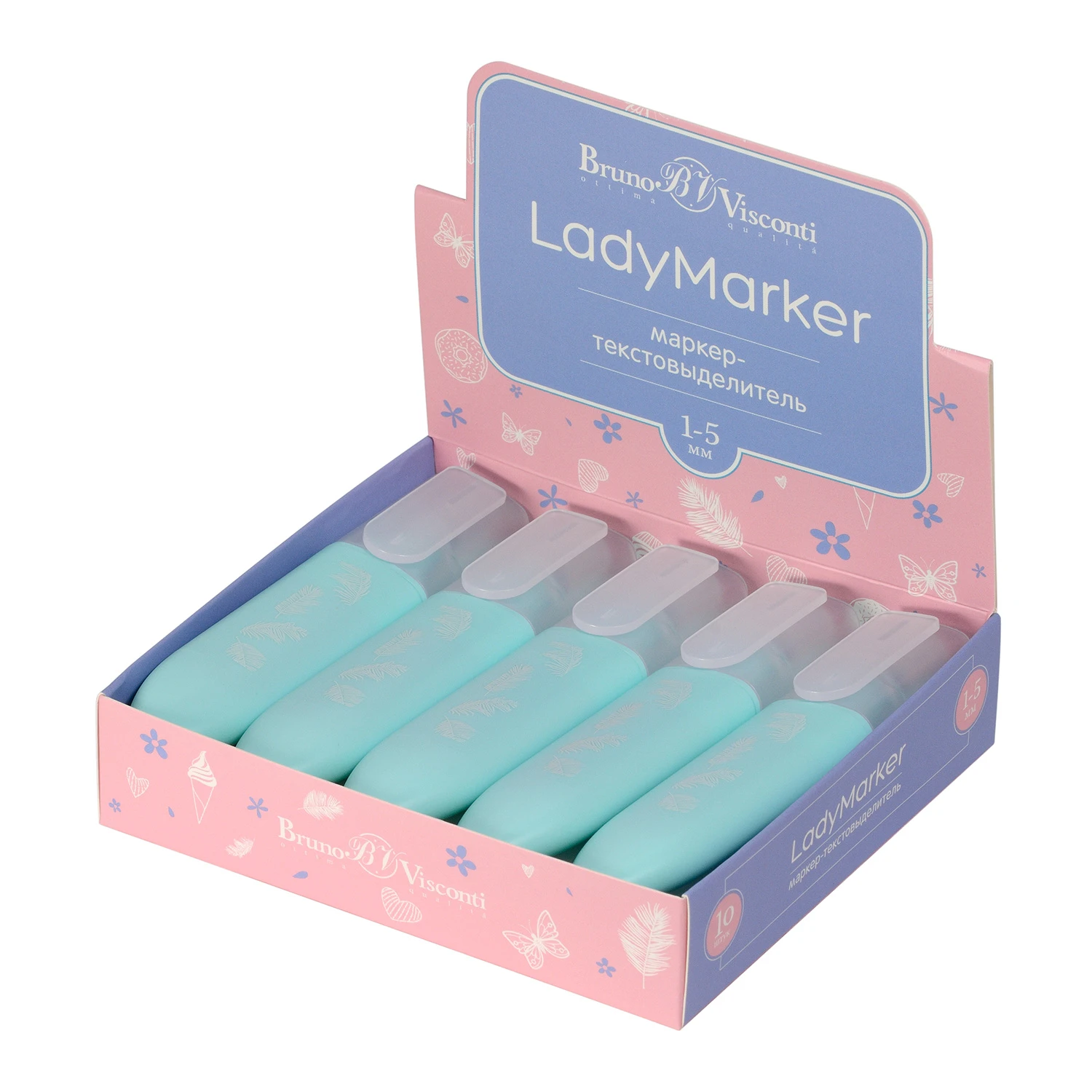 ТЕКСТОВЫДЕЛИТЕЛЬ "LadyMarker" БИРЮЗОВЫЙ